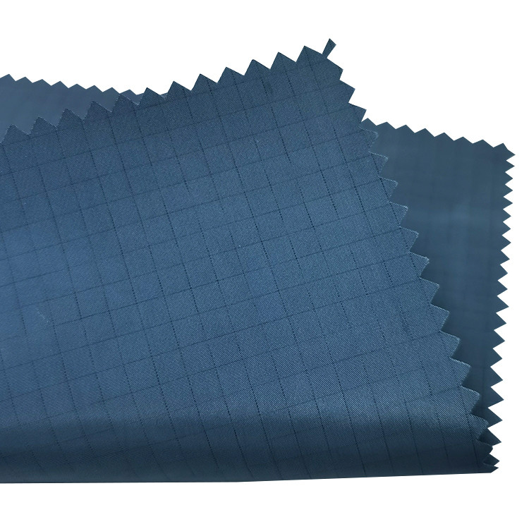 Polyester Carbon Fiber 5mm Grid ESD Anti Static Fabric For Cleanroom