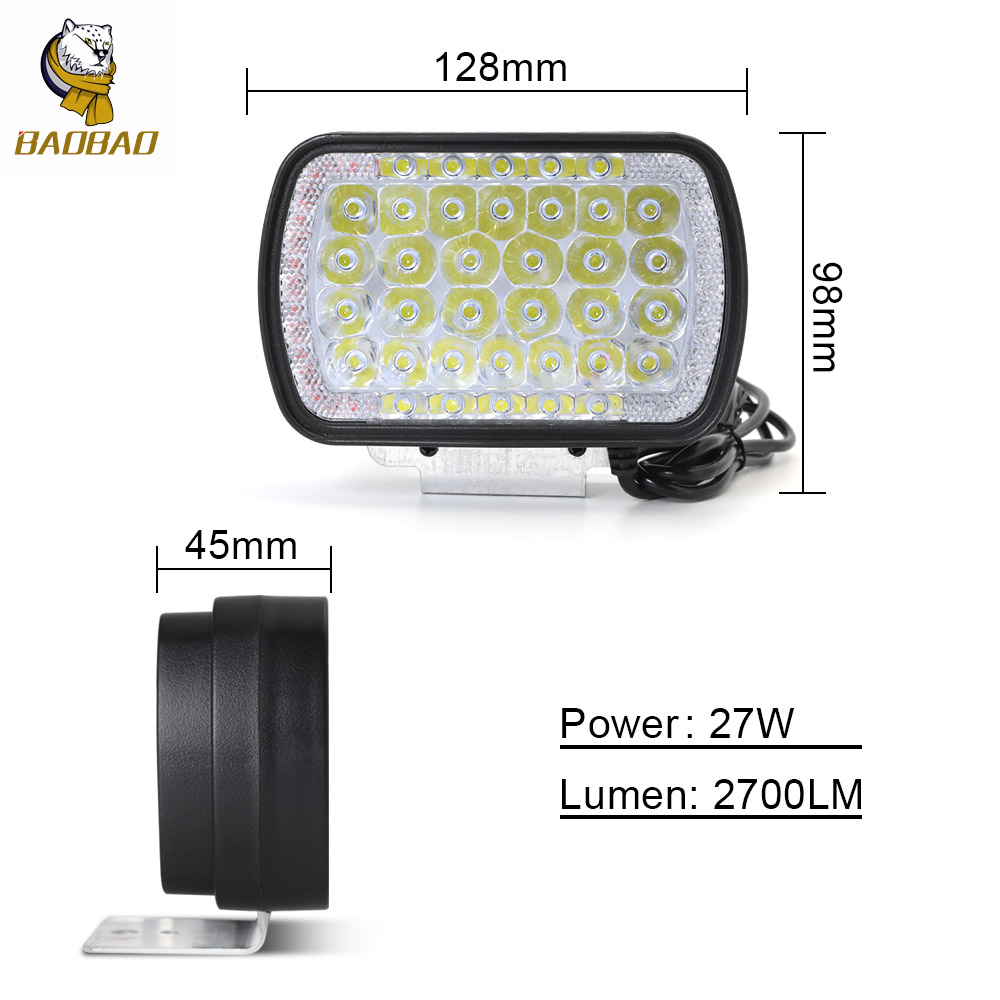 Plastic 12V Blue Red Flash Universal Moto LED Headlight