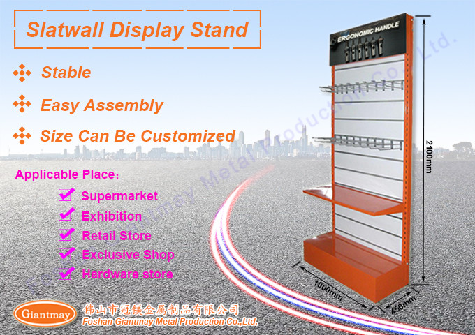 Retail Phone Accessories Floor Rack Slatwall Display