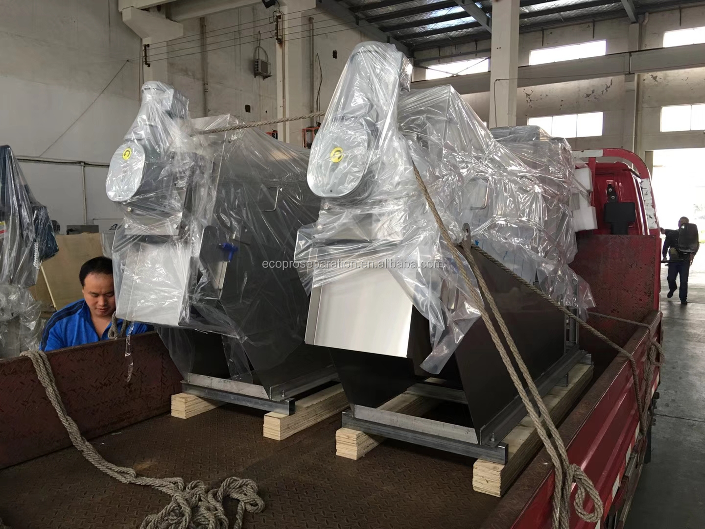Screw Press Sludge Dewatering Machine 9.6-120m3/h Capacity