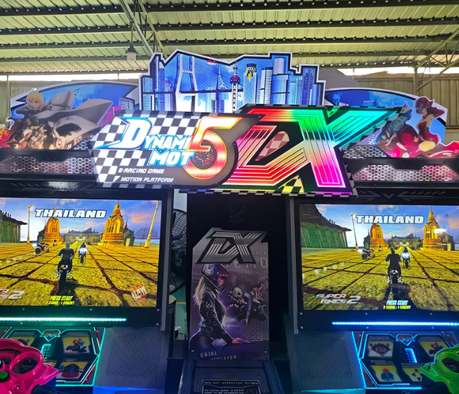 Factory Supplier Luxury Motorcycle Competition Race 2 Player Dynamic Game Machine