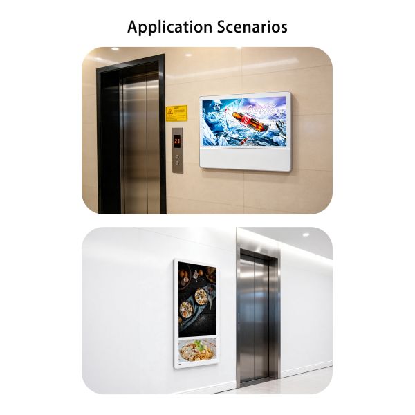21.5" Ultra Slim Elevator Digital Signage Wall Mounted Lift Advertising LCD Screen Android WiFi Media Player OEM