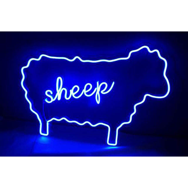 round burger decoration neon sign