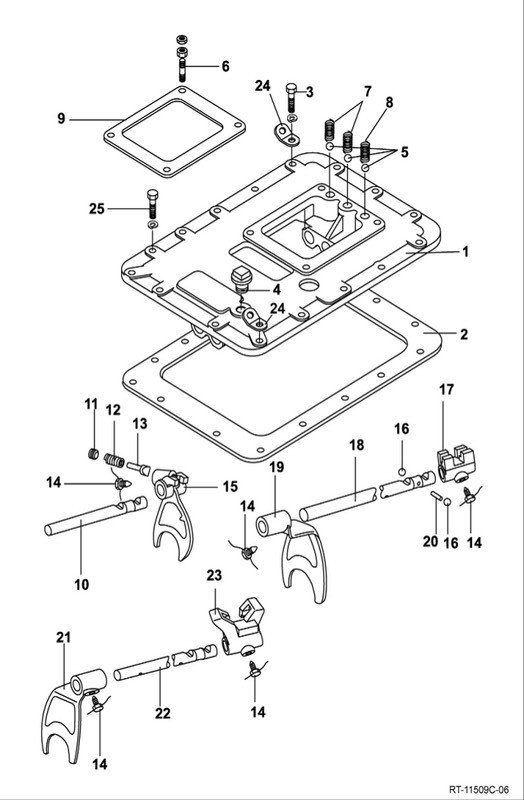 heavy truck shift fork 1/2 gear eaton fuller transmission gearbox transmission gearbox parts