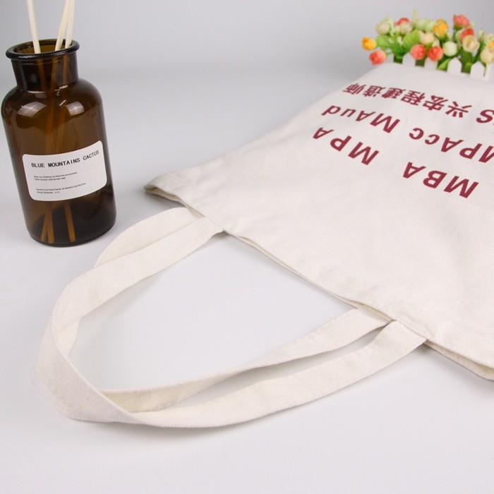Cosmetic Lunch Laptop Sling Canvas Reusable Grocery Bags Offset Printing