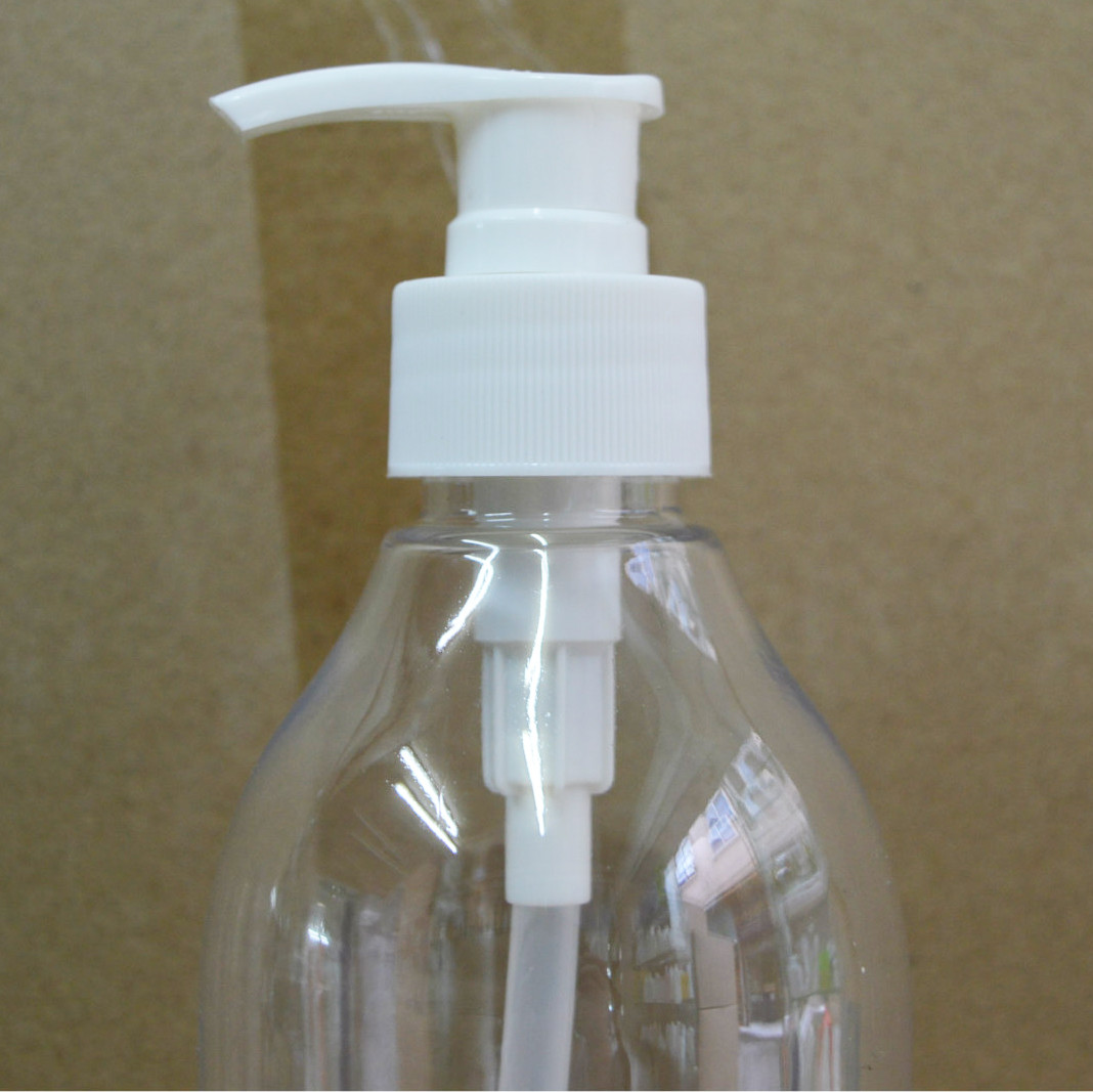 Clear 500ml empty shampoo bottles