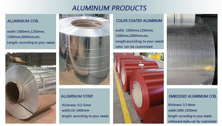 Colored Alloy 1100 Aluminum Coils for Shandong 3003 3105 5152 Product Introduction of Building Material