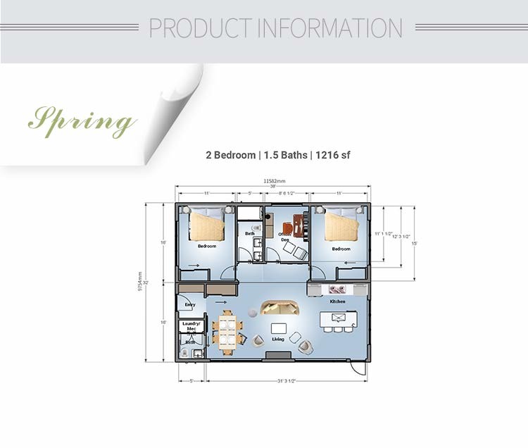 Prefab Garden Studio Light Steel Space Steel Frame Building Design