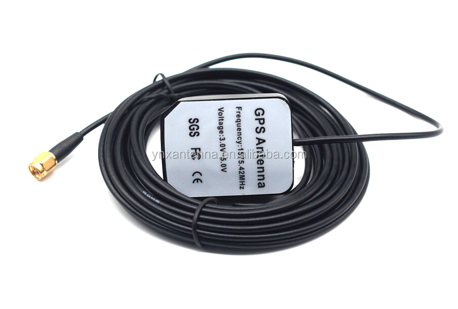 Customized Connector 28dBi Gain Passive Omni Car Indoor GPS Glonass Antenna for Navigator