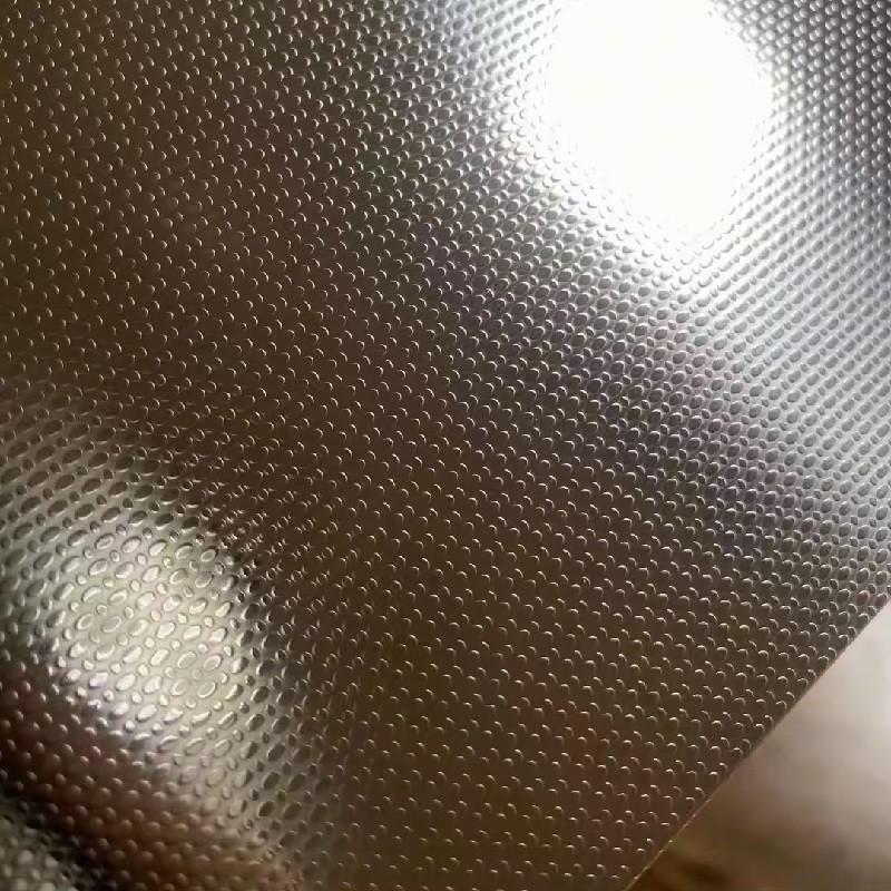 Embossing Stainless Steel Sheet Linen SS Sheet 0.3 - 3.0mm With Laser Film