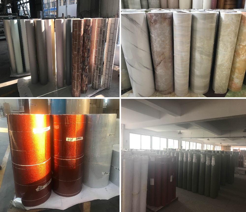 Home Decor PVC Self Adhesive Film PVC Laminated Film Embossed