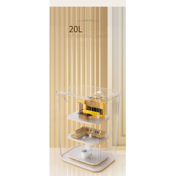 Three Induction Modes IPX5 Waterproof 20L Large Capacity Intelligent Electronic Motion Induction Garbage Can