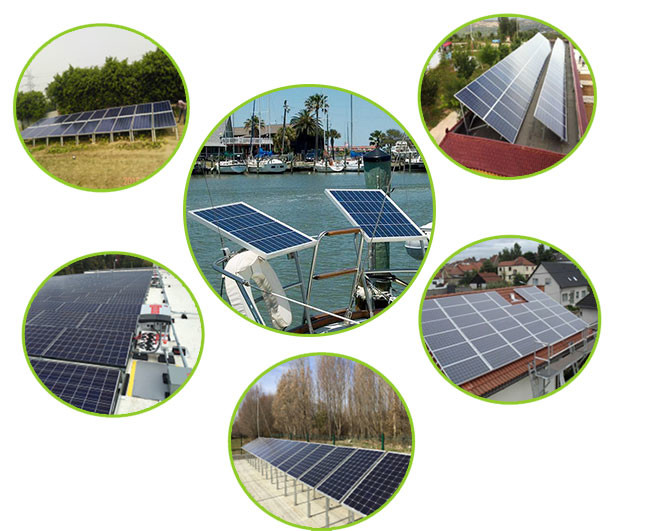 High Efficiency 50 Watt Polycrystalline Solar Panel Anodized Aluminum Alloy Frame