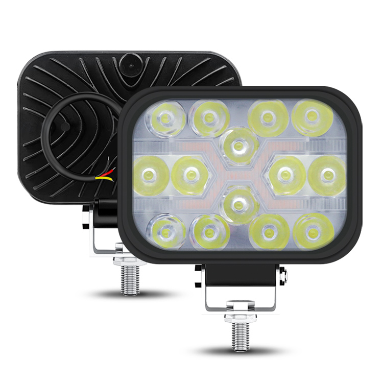 Ip67 Waterproof Vehicle LED Work Lights Square 24v 12v 42w 3 Inch