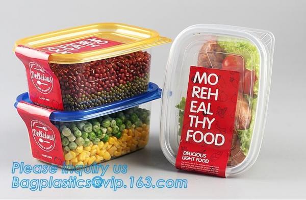 clear disposable plastic fruit container / clear PET blister clamshell box for fruit,biodegradable blister food packagin