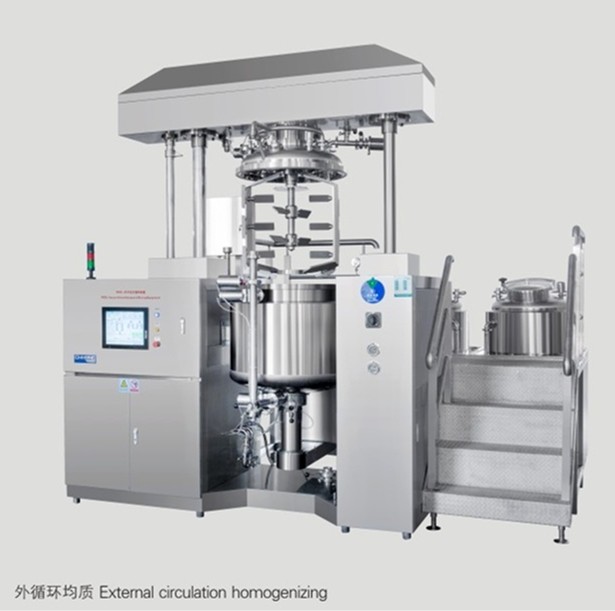 480V Vacuum Emulsifying Mixer Internal Vacuum Homogenizing Without External Loop