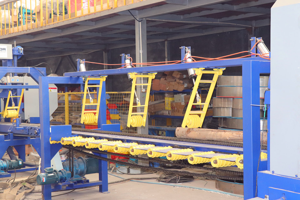 22KW Band Saw Lumber Mill 500mm Dia Twin Vertical Band Saw