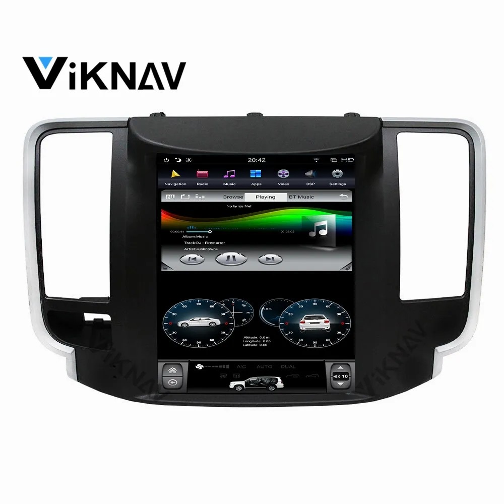 For 2008-2012 Nissan Teana 10.4 Inch Android Auto Navigation Multimedia DVD Player Android Wireless Carplay 4G BT
