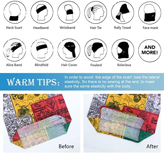 Printed Neck Tube Bandanas