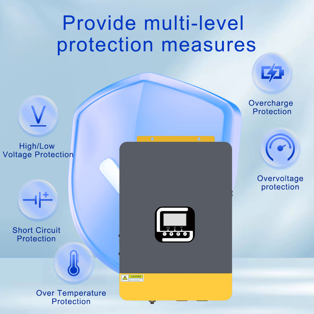 4200VA MPPT Solar Power Inverter 24V DC To 230V AC Inverter For Residential System