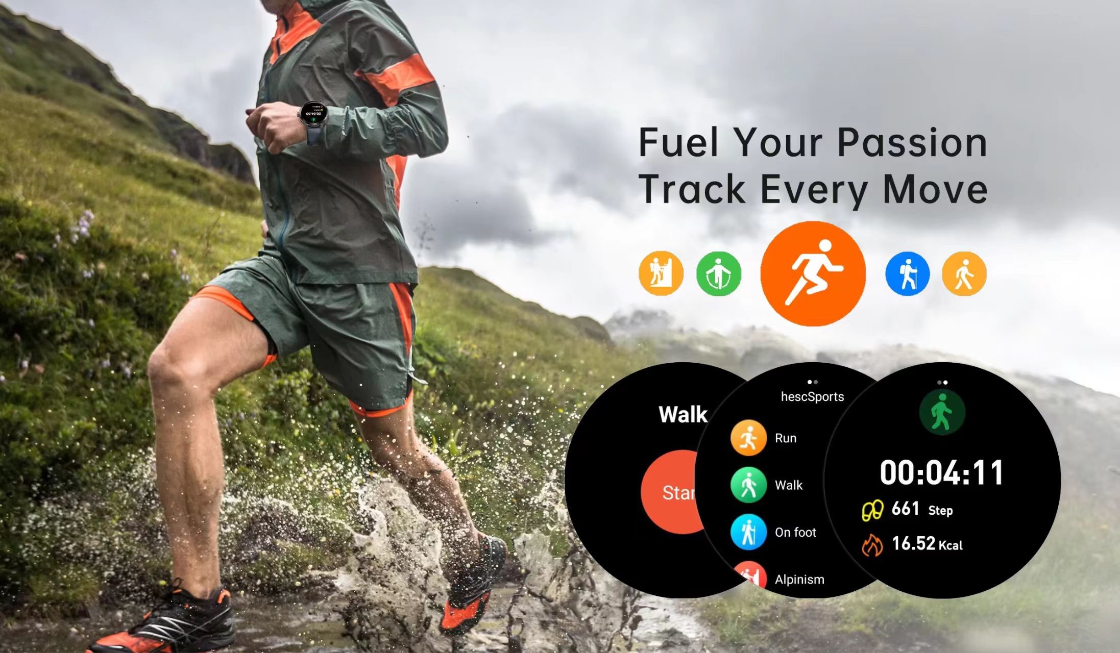 DM82 Sim Card Smart Watch 1.75 Inch AMOLED HD Camera Global Version Android System