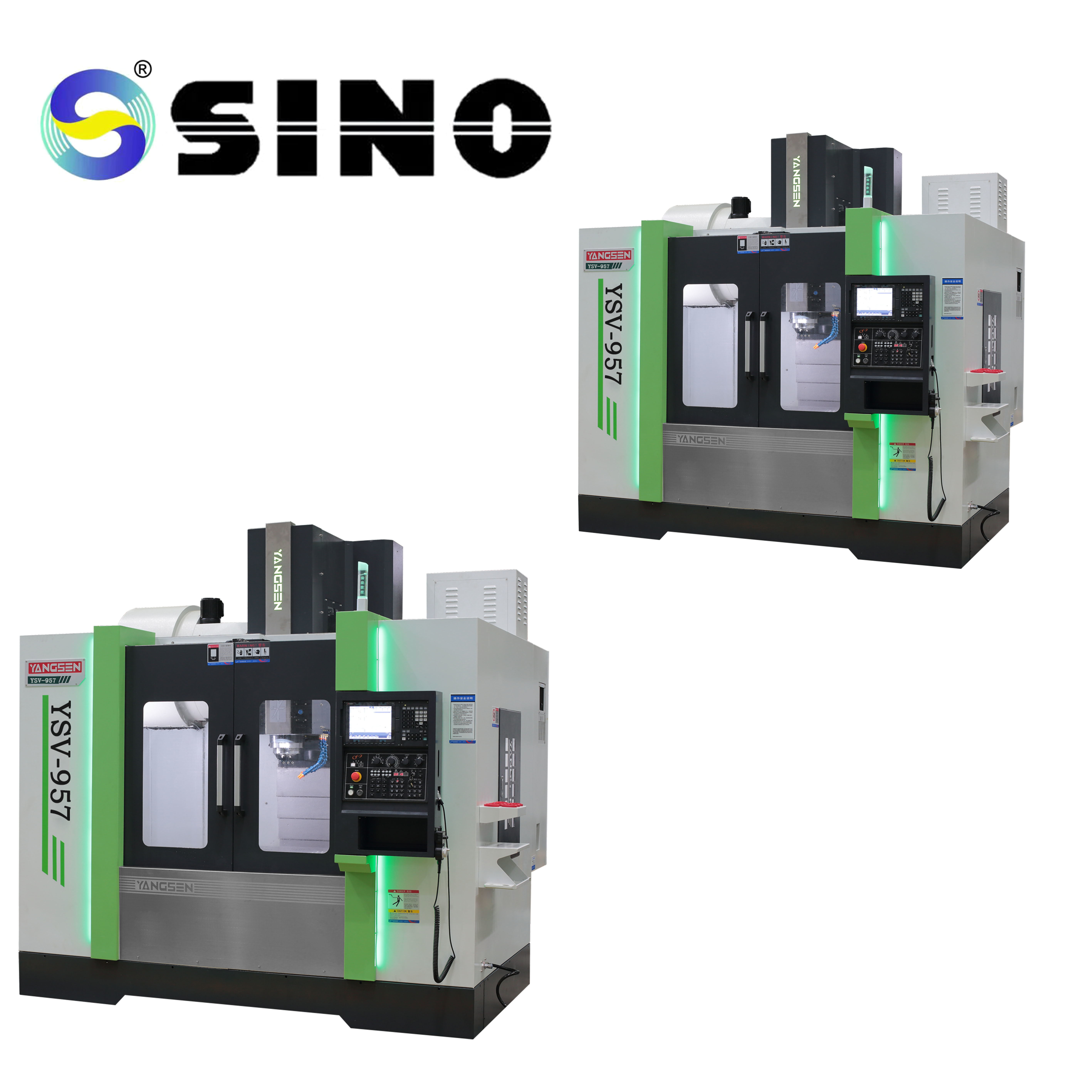SINO YSV-1160 3-Axis Metal CNC Vertical Machining Center Featuring DDS Transmission