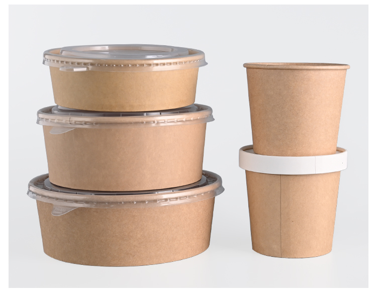 Portable Durable Cardboard Food Containers Paper Food Storage Containers
