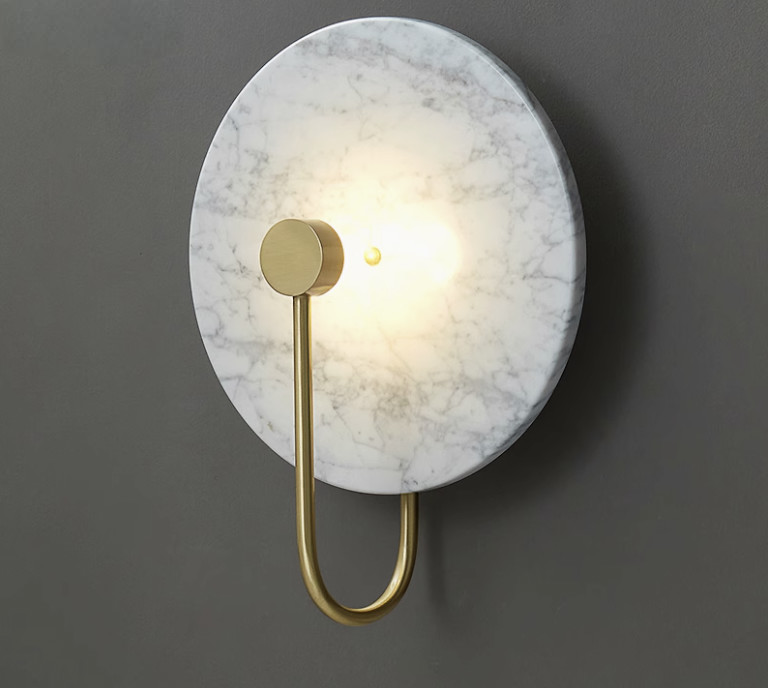 Post-modern simple marble wall lamp living room background wall coffee shop hotel staircase aisle lamp bedroom bedside lamp