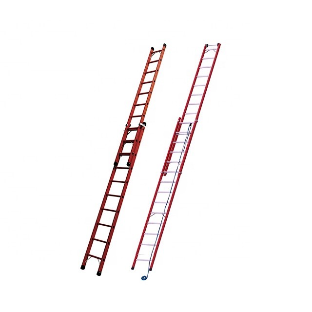 12m 15m Safety Fiberglass Step Ladder With EN 131 Certificated Multipurpose