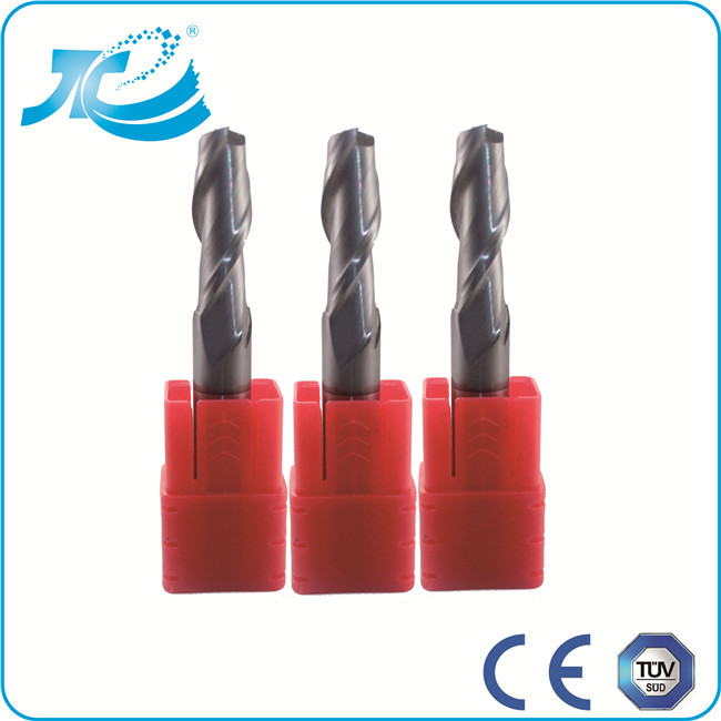 Solid Carbide Cutting Tool Flat End Mills For Stainless Steel TialN / TiCN Coating