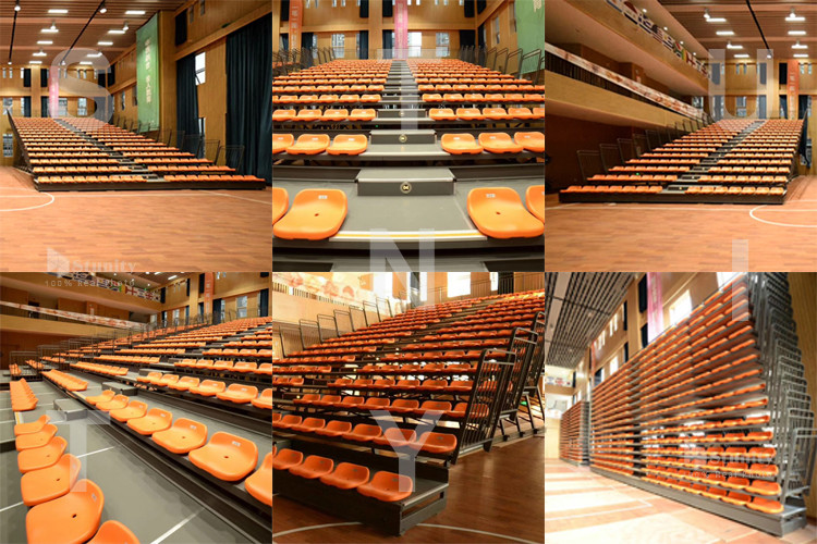 Commercial STUNITY Powder Finish Telescopic Bleacher Seating