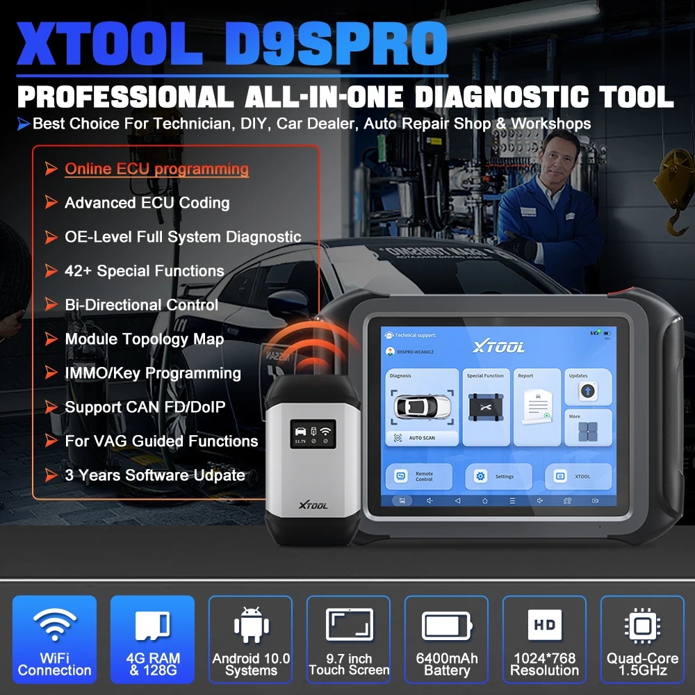 Newest XTOOL D9S Pro Automotive Diagnostic tools with Topology Map XTOOL D9 Pro DoIP D9PRO Key Programming ECU Coding 42