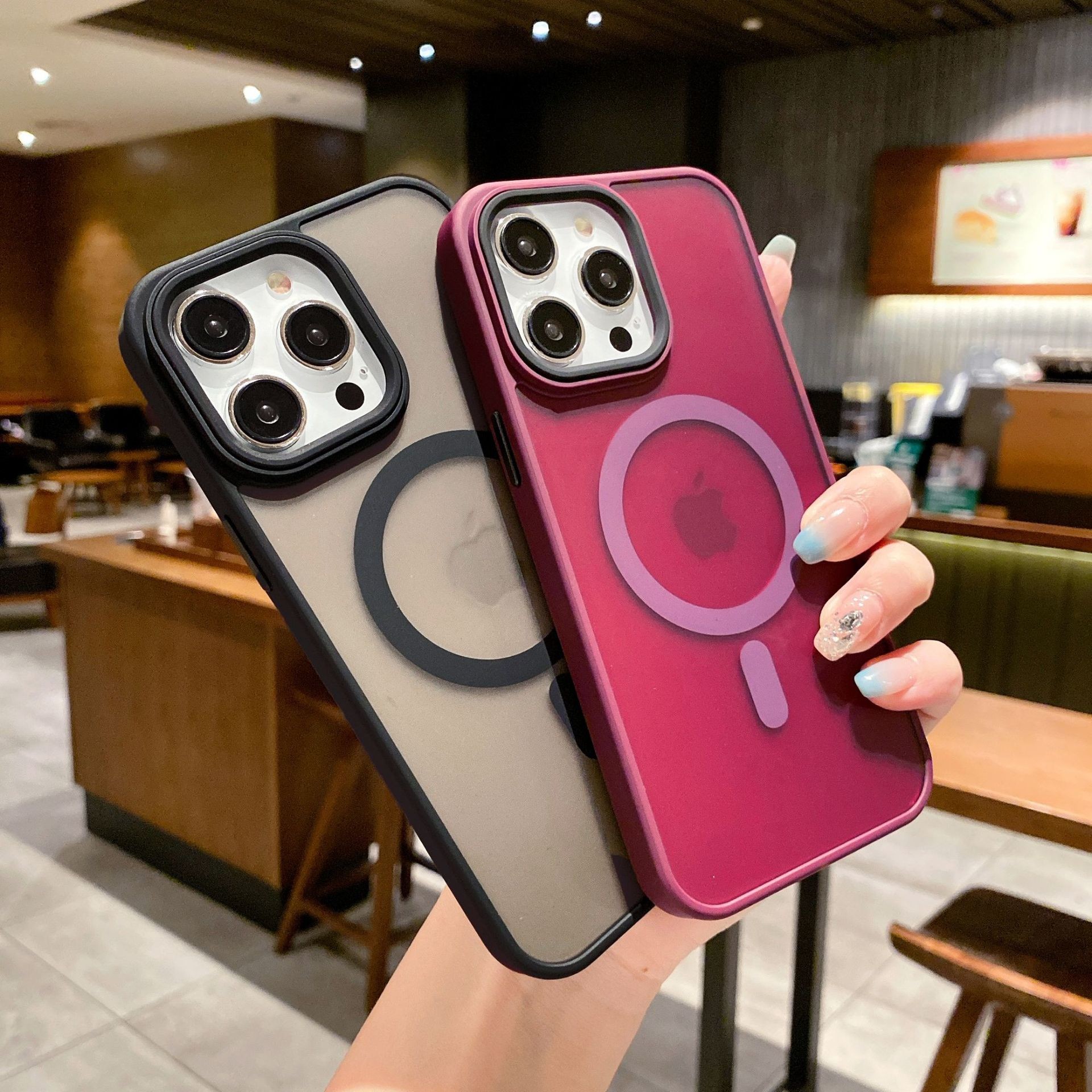 Custom Soft Matte Magsafe Phone Case Translucent back Phone Cover For IPhone 16
