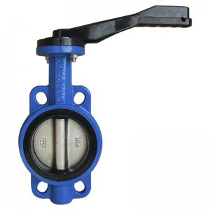 Buy cheap 4 Inch Wafer Style Butterfly Valve With Aluminum Lever Operator product