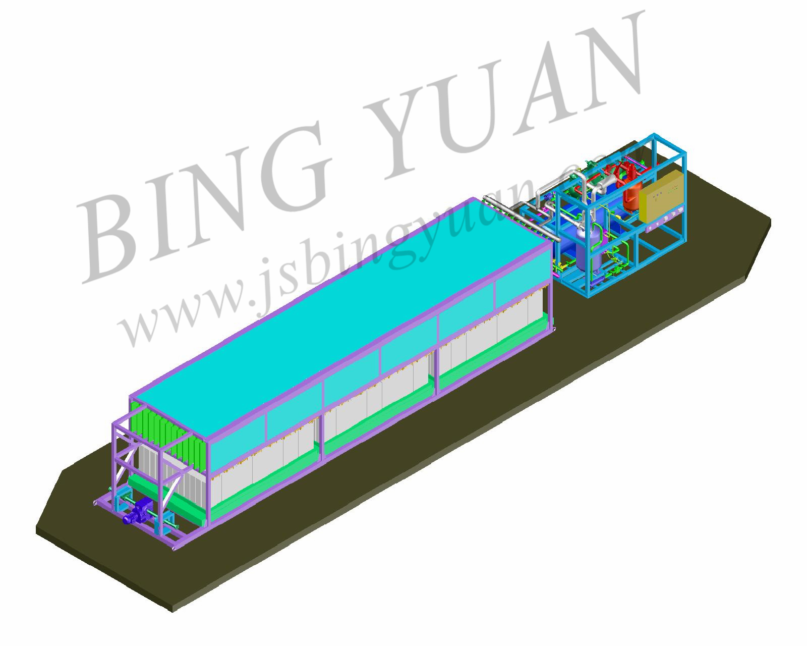 Aluminum Alloy 5 Ton 5KG Block Ice Maker Machine
