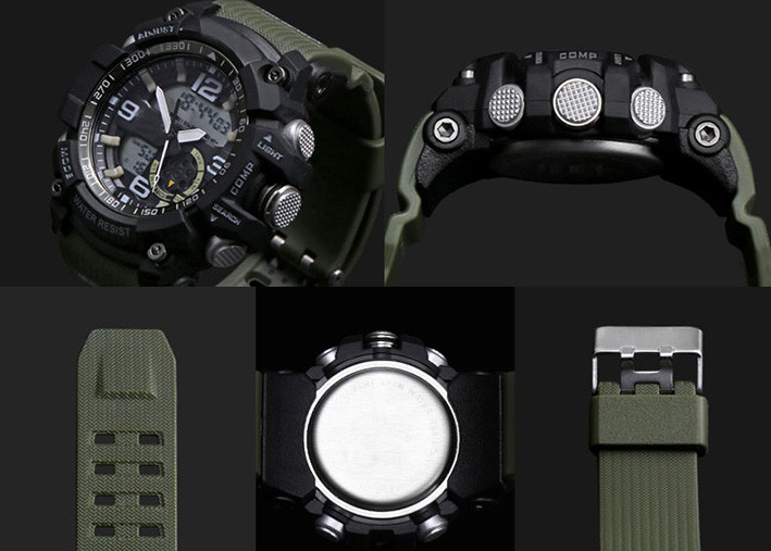 Multifunction Plastic Sports Watch Plastic Case Electronic Digital Led Display