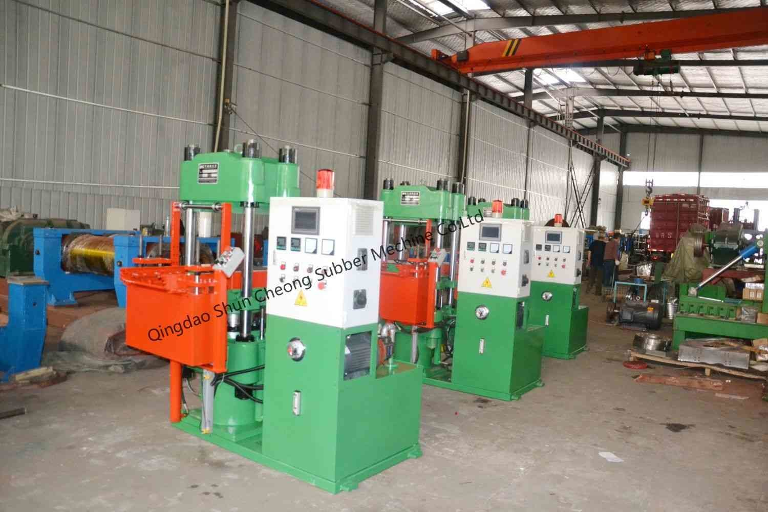 Hot Press Plate Rubber Vulcanizing Machine / Silicone Vulcanizer