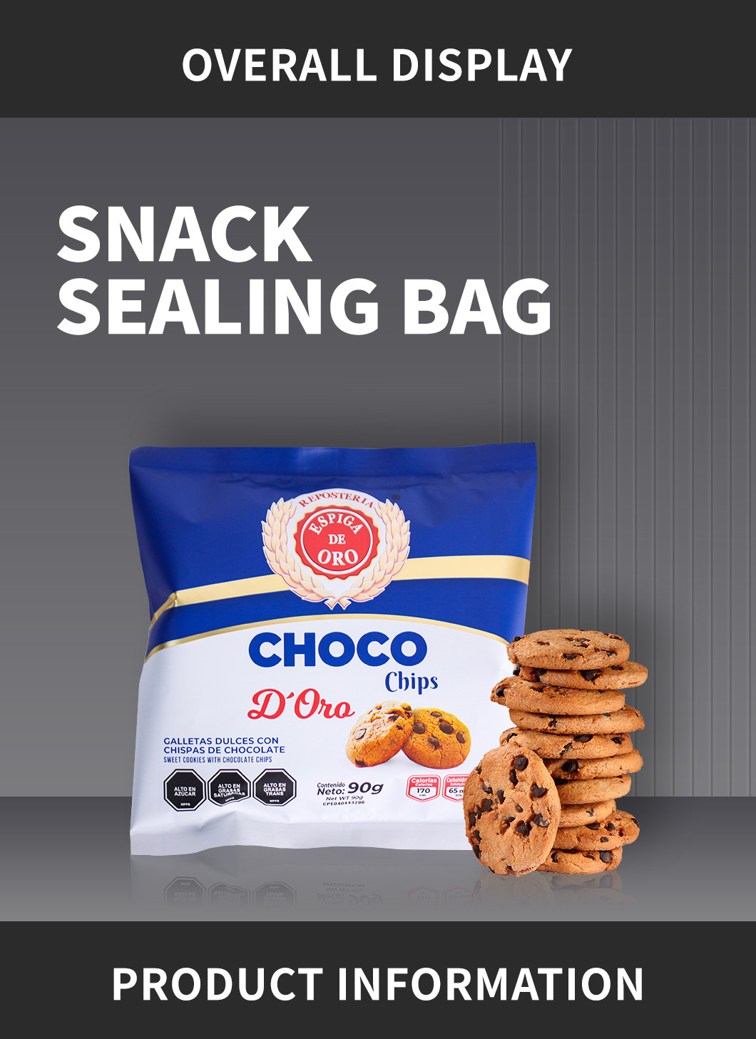 PET / AL / PE Moisture Proof Bakery Biscuit Packaging Roll Film OEM ODM