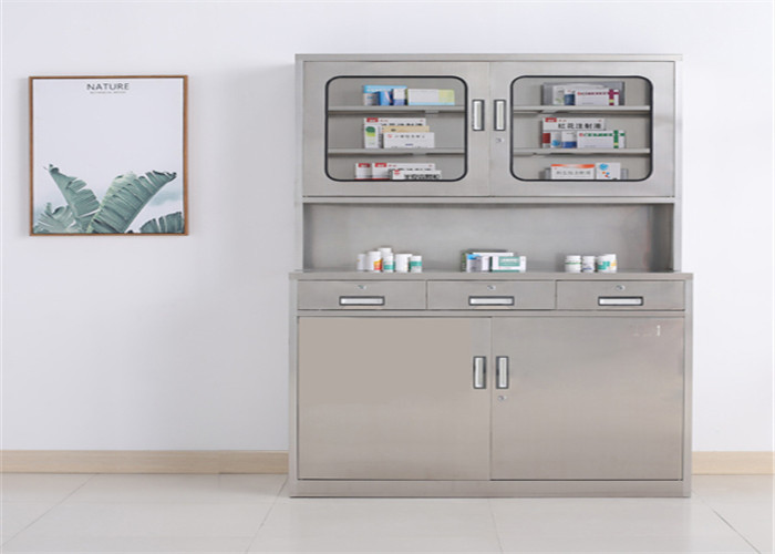 High Performance Hospital Medicine Display Cabinet Large Capacity Easy To Move