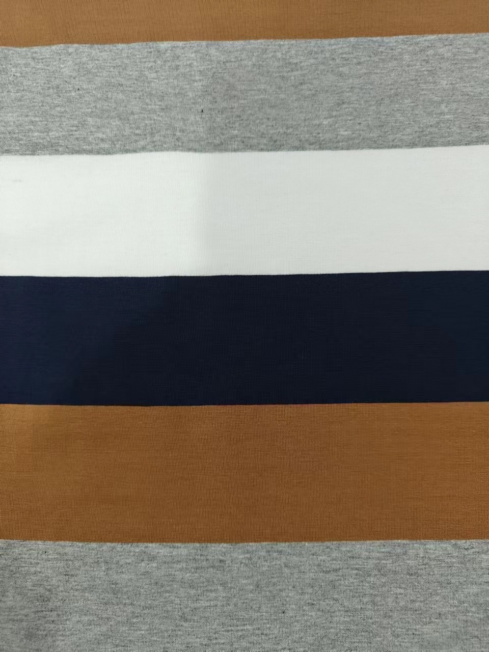 Smooth And Environmental Friendly Good Quality Striped Knit Fabric For T-Shirt