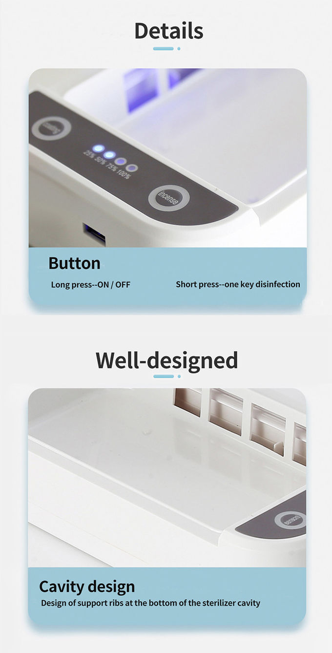 OEM 5W QI Wireless Phone Multifunction Sterilization Box