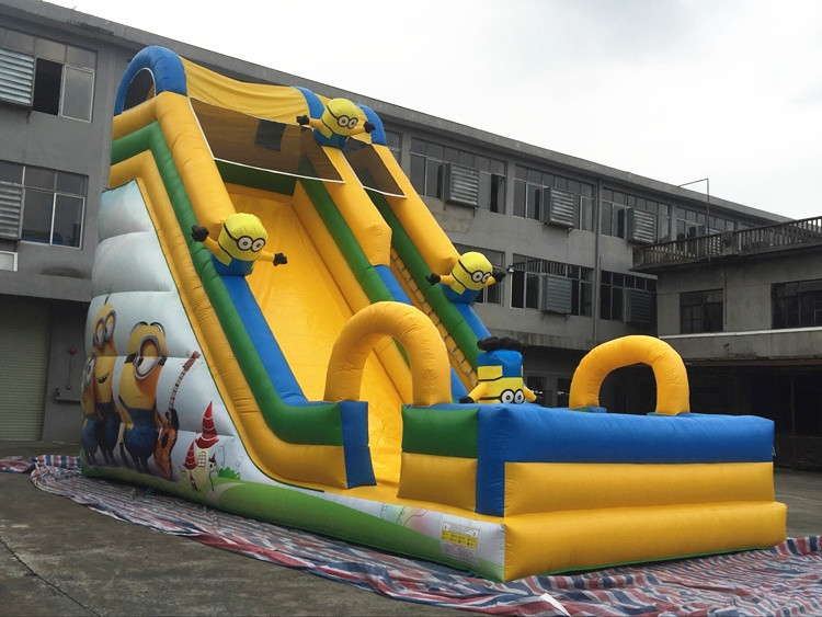 Adult Size 0.9mm PVC Inflatable Water Slide Jumping Castle Slide