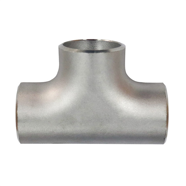 UNS S31254 Customized Size in Stock Factory Supplier equal Tee Pipe Fittings