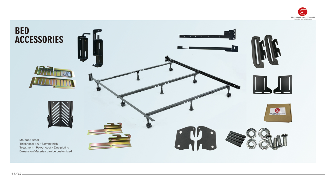 Structures Bolt-on Footboard Extension Brackets Attachment Kit Set of 2 0.3-3mm Thickness