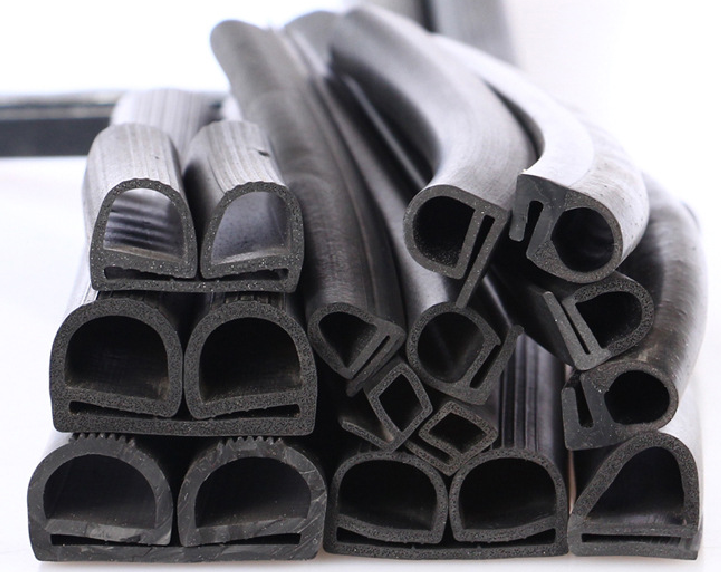 Extruded Processing Cold Room Door Rubber Seal in Black for High Humidity Areas