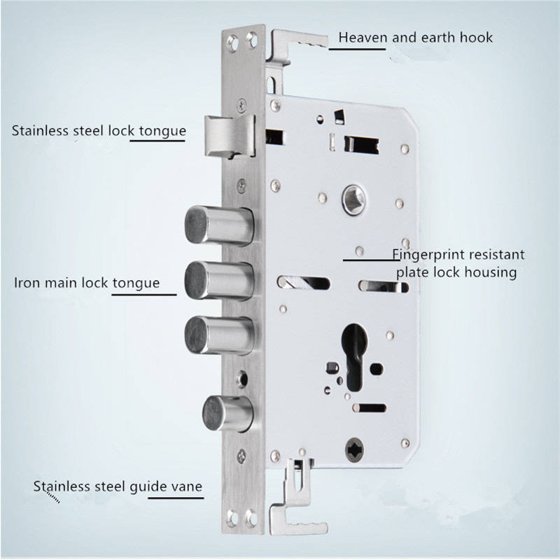 CE ROHS Door Lock Body Stainless Steel Mortise Lock Case