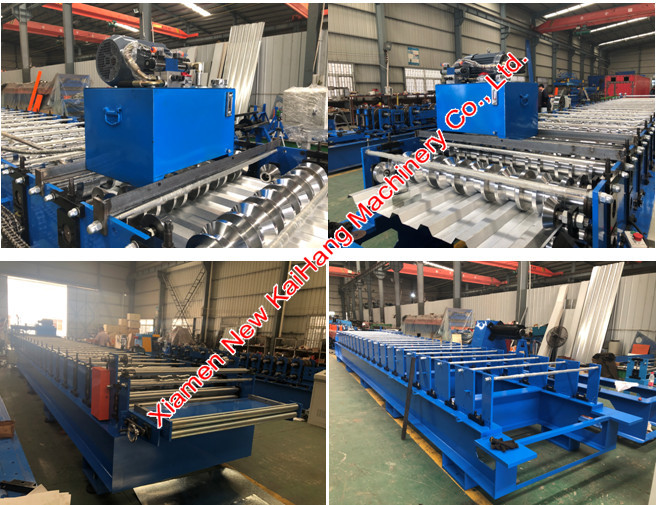 1220mm Coil Width Color Steel Roll Forming Machine For Roof Panel