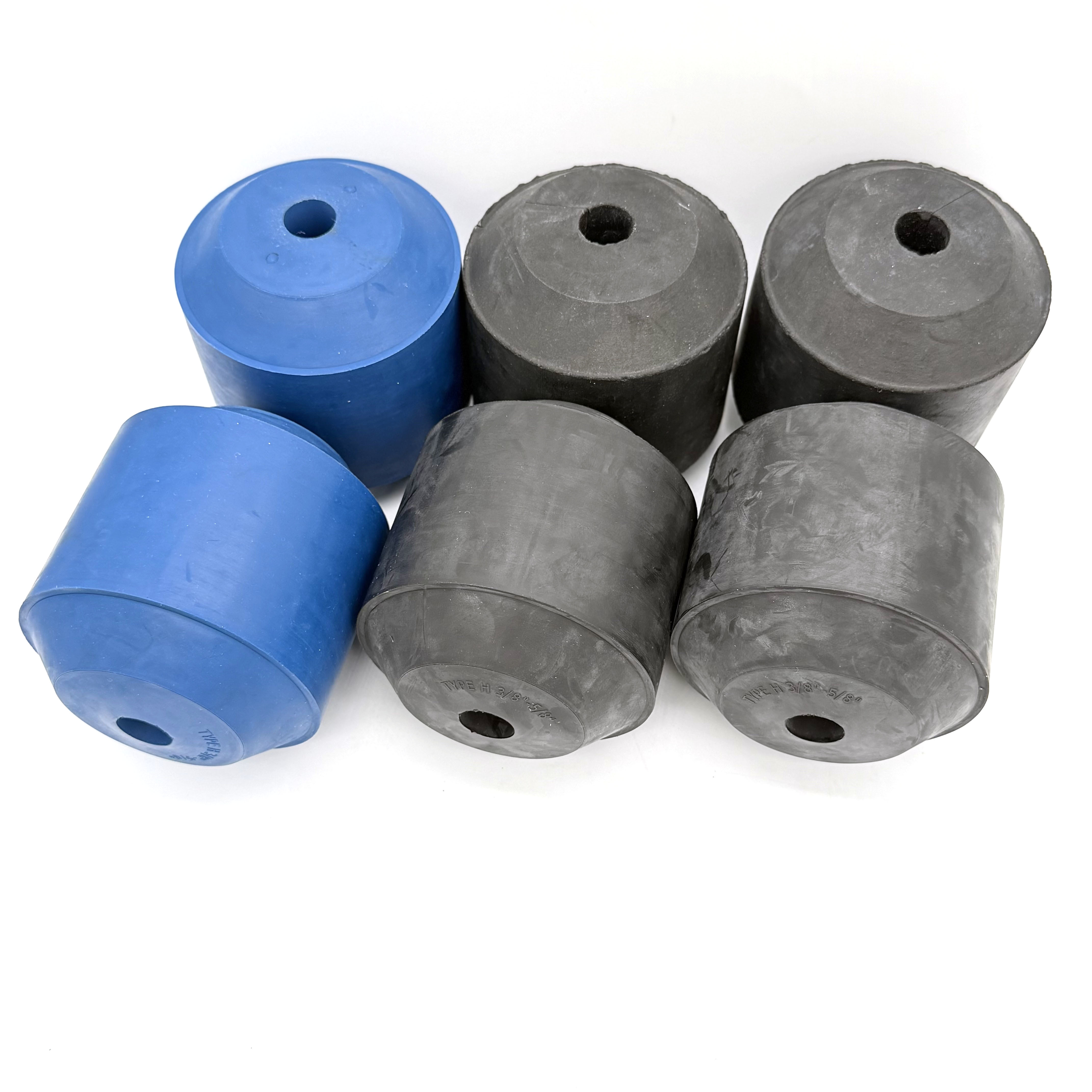 40 To 60 Shore A 3/8'' To 5/8'' H Type Oil Saver Rubber Black And Blue Color