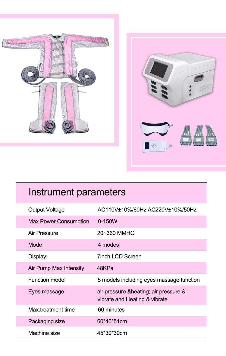 24 Air Bags Infrared Pressotherapy Equipment Beauty Therapy Machine