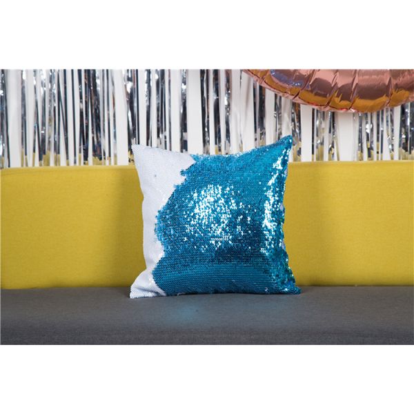 Latest Pillow Cushion Textile Fabric Pillow Cases Facebook Reversible Sequin Throw Pillows for Sublimation